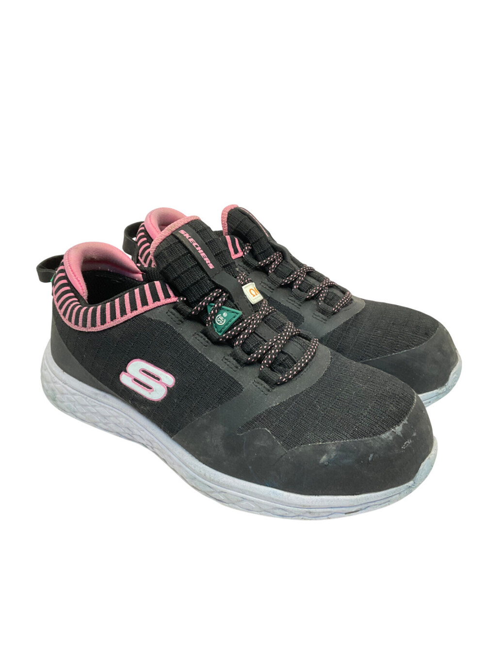 Skechers Women's Aluminum Toe SP Slip Resistant Safety Shoes 99996595 Black 6M